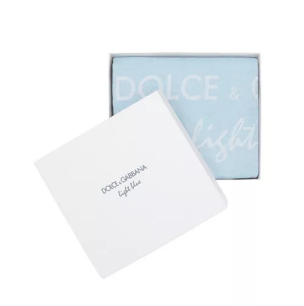Dolce & Gabbana Light Blue & White Fragrance In Gift Box Designer Towel